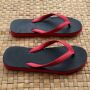 Sandalias de baño zapatillas de baño negro-rojo Tailandia chanclas