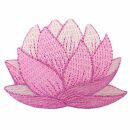 Aufnäher - Lotus Blume - Blüte - pink - Patch