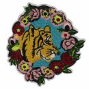 Toppa XL - Tigre con corona di fiori - toppa posteriore
