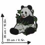 Parche XL - Panda - Parche en la espalda