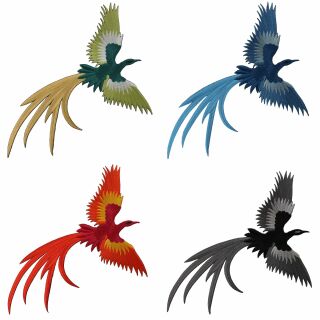 Aufnäher XL - Phönix - Vogel - Rückenaufnäher
