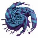 Kufiya - purple - turquoise - Shemagh - Arafat scarf