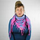 Kufiya - pink - turquoise - Shemagh - Arafat scarf