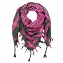Kufiya - green-khaki - pink - Shemagh - Arafat scarf