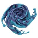 Kufiya - turquoise - purple - Shemagh - Arafat scarf