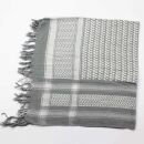 Palituch - weiß - grau - Kufiya PLO Tuch Kopftuch Schal