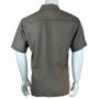 Herrenhemd - Oberhemd - Reverskragen - kurzarm - einfarbig - grau
