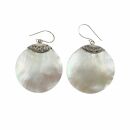 Earrings - hanging earrings - 925 silver - mother of...