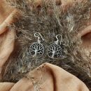 Earrings - hanging earrings - 925 silver - tree of life