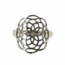 Ring - Fingerring - 925 Silber - Blume des Lebens
