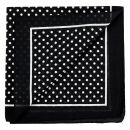 Pañuelo bandana - Puntos 0,5 cm negra - blanco  -...