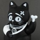 Glückskatze schwarz - Maneki-neko - Pechkatze - Winkekatze - 15 cm