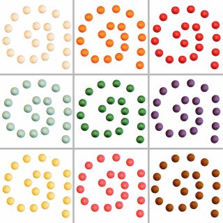 20x Lichterkettenkugel Cocoon Kugel für Lichterketten - Set einfarbig