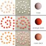20x Lichterkettenkugel Cocoon Kugel für Lichterketten - Set einfarbig