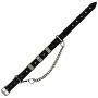 Catena di stivali in pelle - Pietre preziose 02 - nero