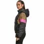 Ladies 90s pull-over jacket black-leo-pink sweater jacket