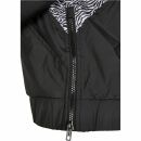 Ladies 90s Pull-Over-Jacke schwarz-zebra Pullover-Jacket