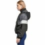 Ladies 90s pull-over jacket black-leo-gray sweater jacket