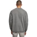 Heavy oversized Crew Pullover grau Terry Garment Dye