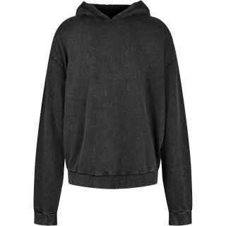 Acid Washed Oversized Hoody black