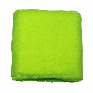 Schweißband einfarbig grün Neongrün 2er Set 