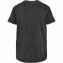 T-shirt black Acid Washed round-necked