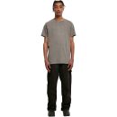 T-shirt gray acid washed round-necked tea