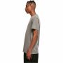 T-shirt gray acid washed round-necked tea