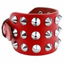 Leather bracelet with studs - Bracelet with spiked rivets...