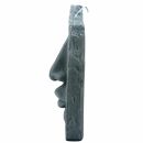 Candle wax light stone face nose mouth figure kerze vegan rapeseed wax grey