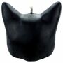 Kerze Wachs Licht 3 Augen schwarze Katze Kopf Mystik schwarz