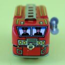 Tin toy - collectable toys - fire brigade - ladder vehicle - red - fire engine