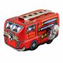 Tin toy - collectable toys - fire brigade - ladder vehicle - red - fire engine