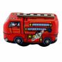 Tin toy - collectable toys - fire brigade - ladder vehicle - red - fire engine