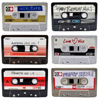 Blechbox Schatulle Dose Kassette Mixtape Blechdose