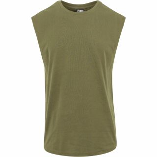 Open Edge Sleeveless Tee olive