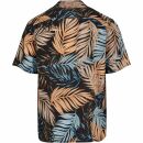 Kurzarm Herren Hemd Palmen Muster Viskose Resort Shirt