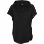 Ladies ärmelloses Kapuzenpullover schwarz Terry Hoody Sleeveless