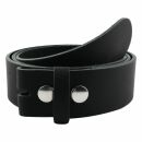 Cinturón de cuero - negro - 4cm - todos los largos