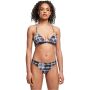 Ladies Tie Dye Dreieck Bikini schwarz-weiß