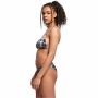 Ladies Tie Dye Dreieck Bikini schwarz-weiß