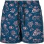 Badeshort Nautisches Muster blau Schwimmshorts