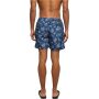 Badeshort Nautisches Muster blau Schwimmshorts