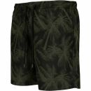 Pattern Swim Shorts palm/olive