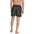 Badeshort Palmen Muster grün-olivgrün Schwimmshorts