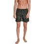Badeshort Palmen Muster grün-olivgrün Schwimmshorts