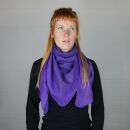 Cotton Scarf - Indian pattern 1 - purple - squared kerchief