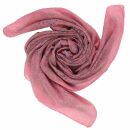 Panuelo de algodón - Estampado de India 1 - rosa - Panuelo cuadrado para el cuello
