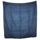 Baumwolltuch - Indisches Muster 1 - blau - quadratisches Tuch