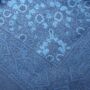 Baumwolltuch - Indisches Muster 1 - blau - quadratisches Tuch
